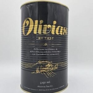 Aceitunas verdes deshuesadas Gordal de calibre grande en aceite de oliva.